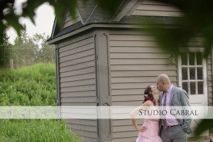 Bride and Groom Kiss